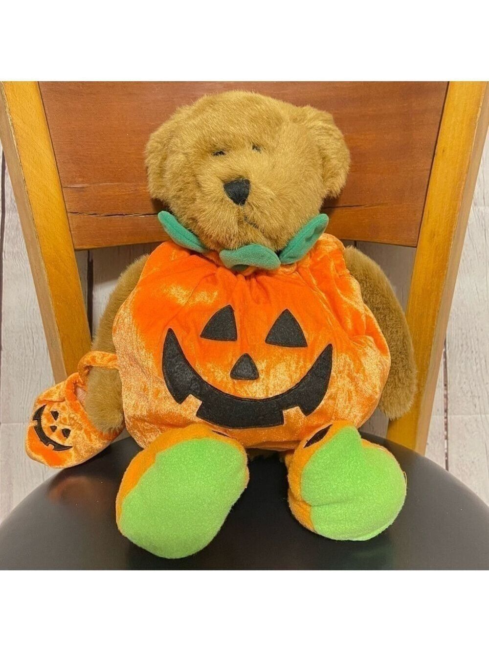 Build A Bear Pumpkin Halloween Costume Brown Plush